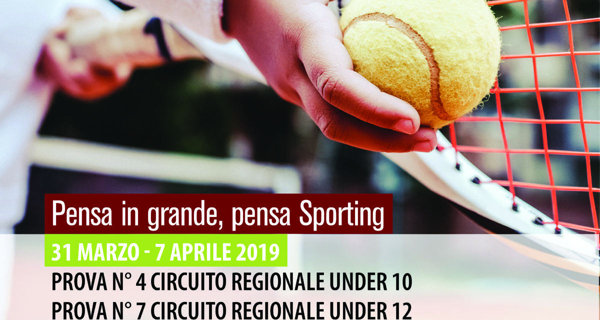 Tennis – Torneo Under 10 – Under 12 M/F – 31 marzo – 7 aprile 2019